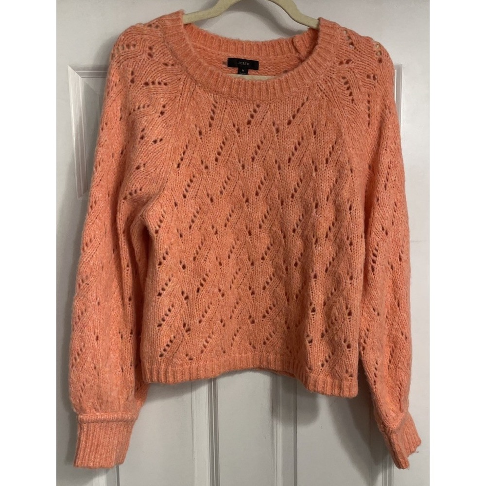 J. Crew Orange Crew Neck Sweater